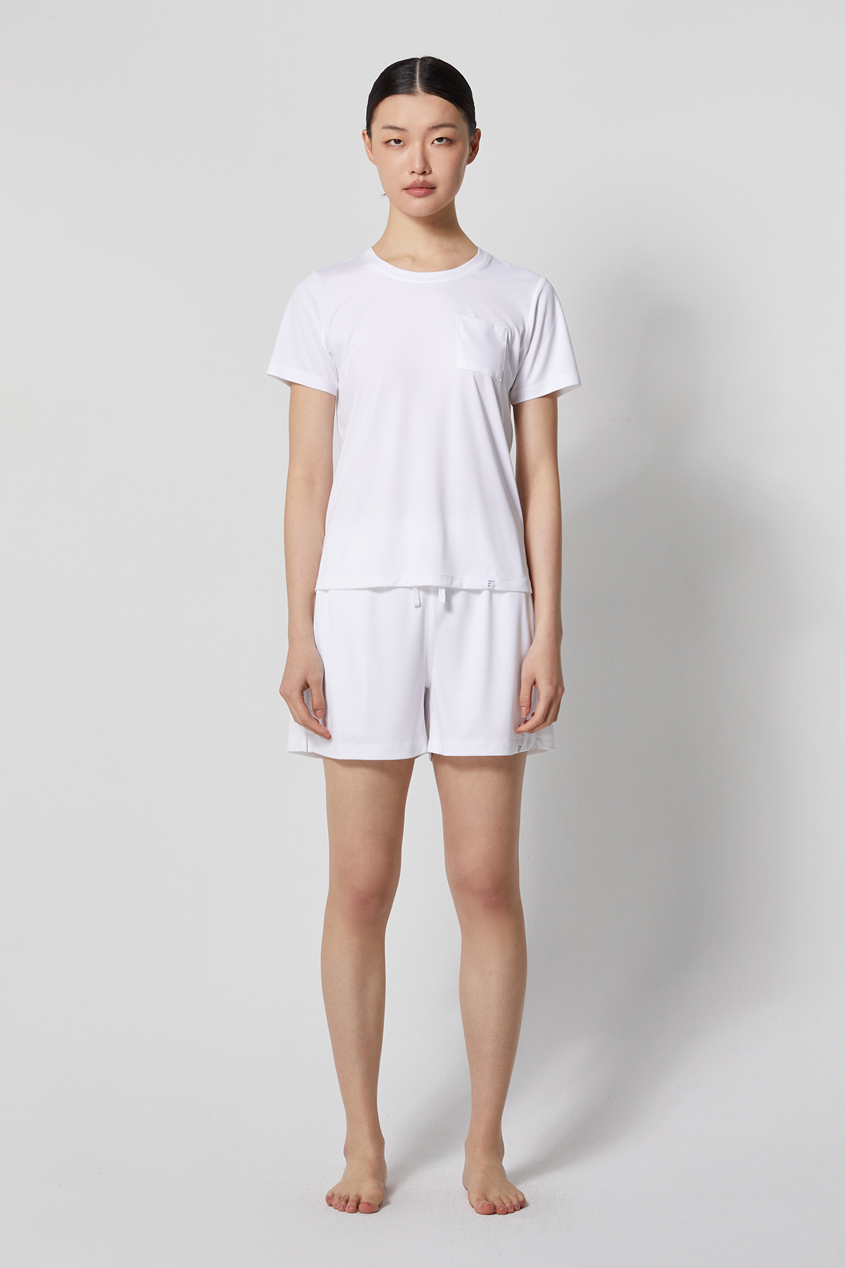 REST 親膚短褲 UNISEX（白）