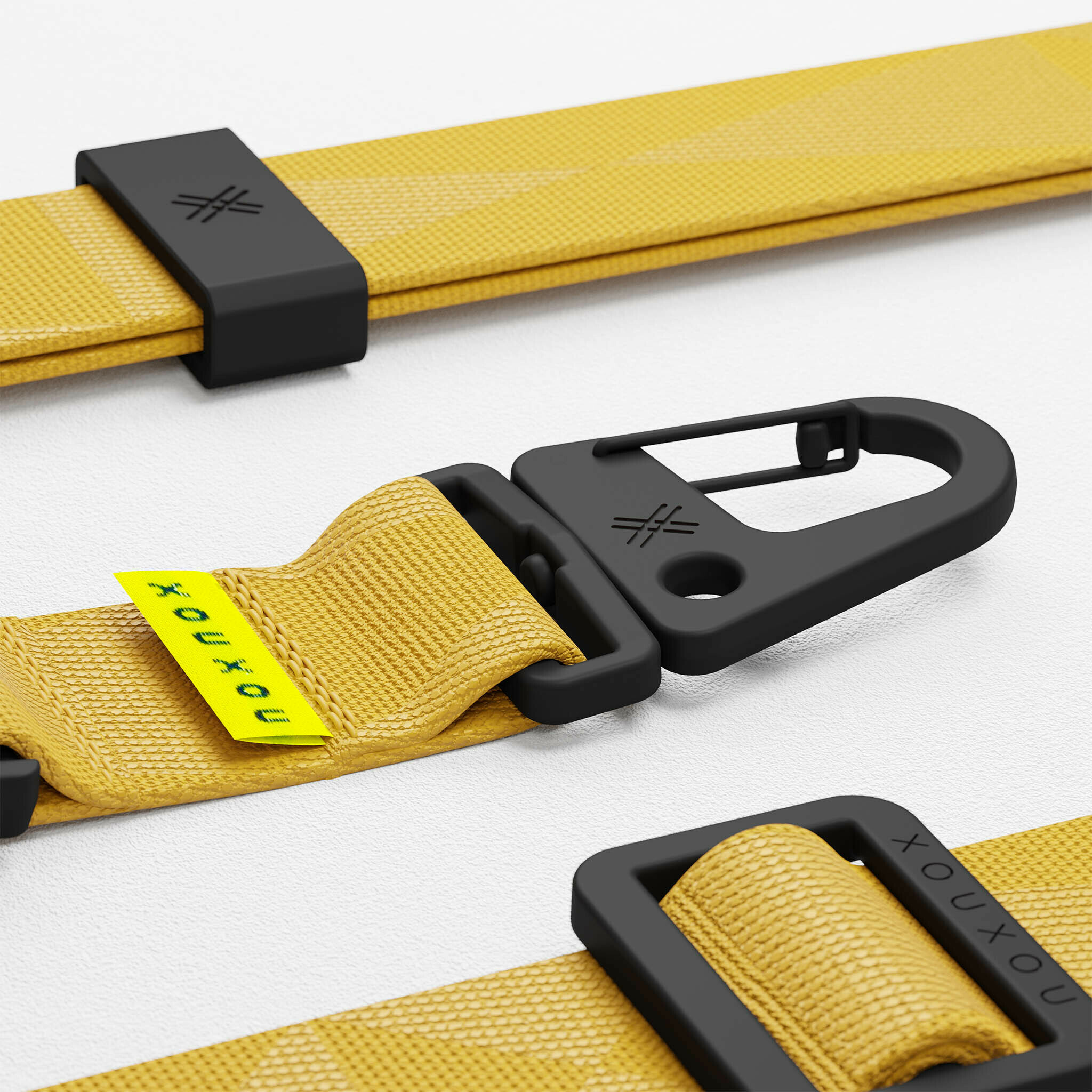 【 XOU XOU | 多功能掛繩背帶 28mm - 焦糖色Caramel 】