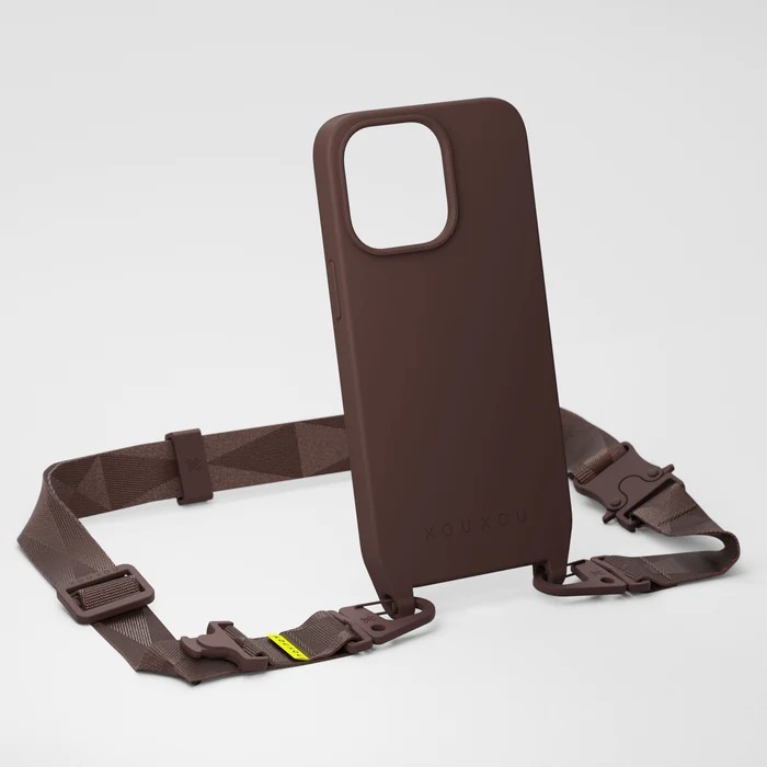 【 XOU XOU | 多功能掛繩背帶 28mm - 深棕色Earth 】