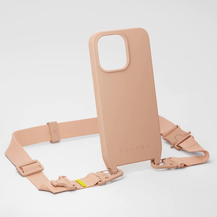 【 XOU XOU | 多功能掛繩背帶 28mm - 淡粉色Powder Pink 】