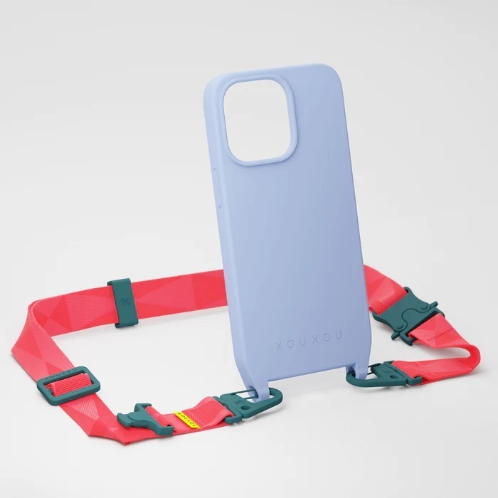 【 XOU XOU | 多功能掛繩背帶 28mm - 紅色Memphis 】