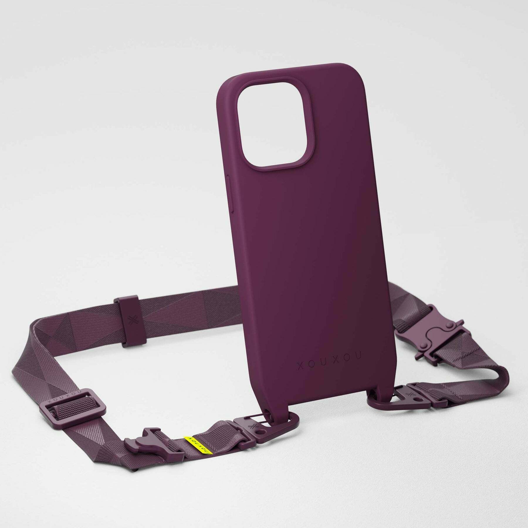 【 XOU XOU | 多功能掛繩背帶 28mm - 勃根地紫Burgundy 】