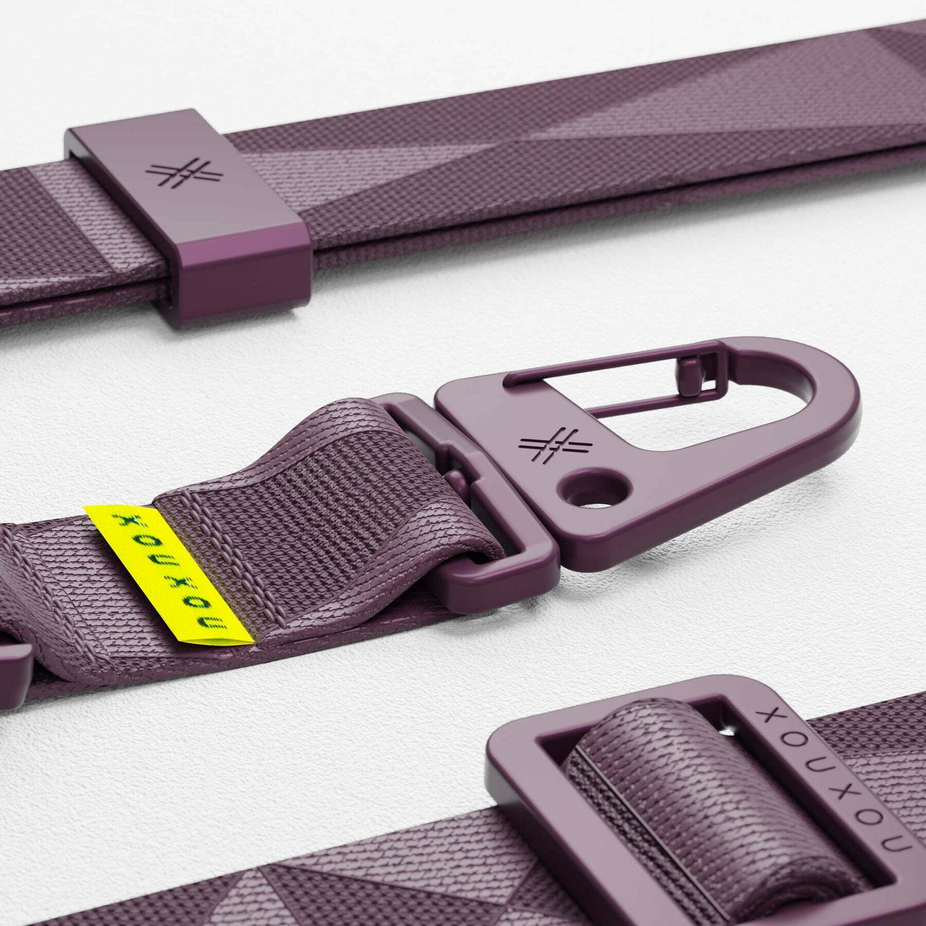 【 XOU XOU | 多功能掛繩背帶 28mm - 勃根地紫Burgundy 】