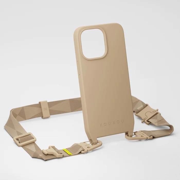 【 XOU XOU | 多功能掛繩背帶 28mm - 沙色Sand 】