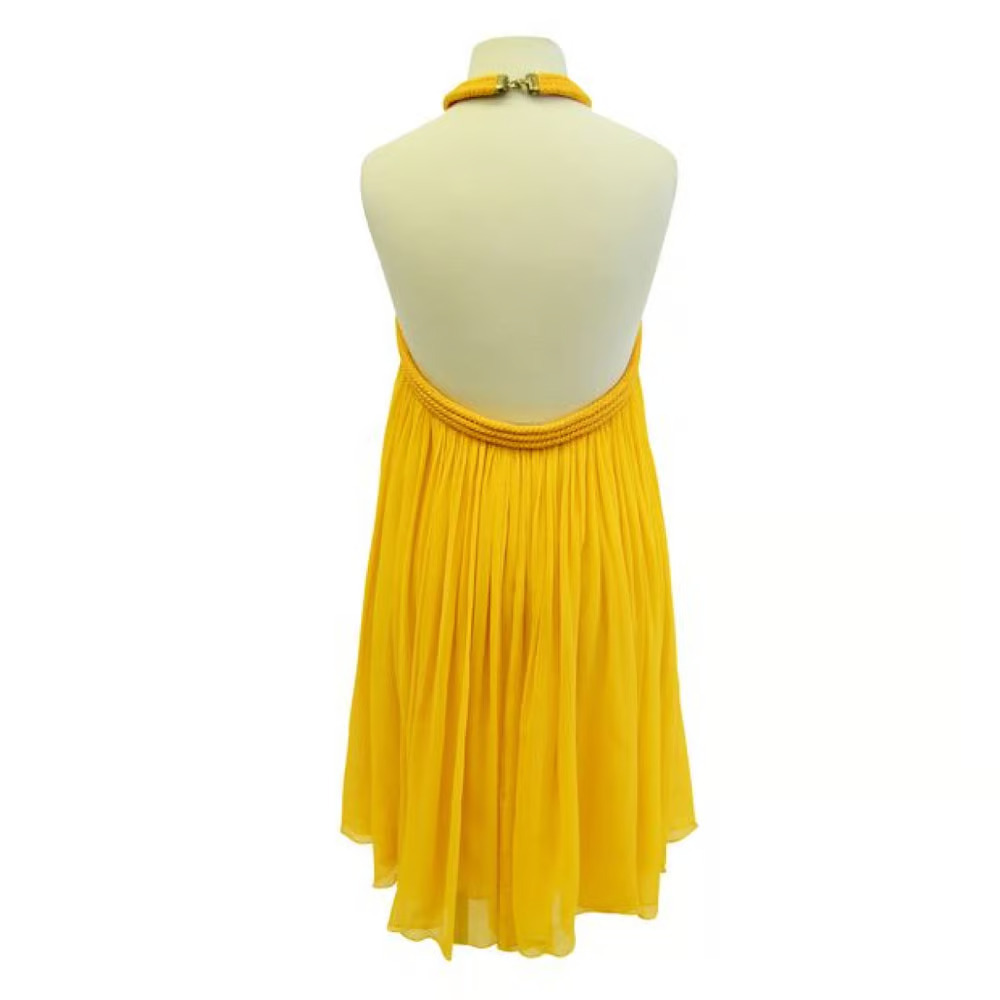 Jay Ahr - 黃色繞頸洋裝