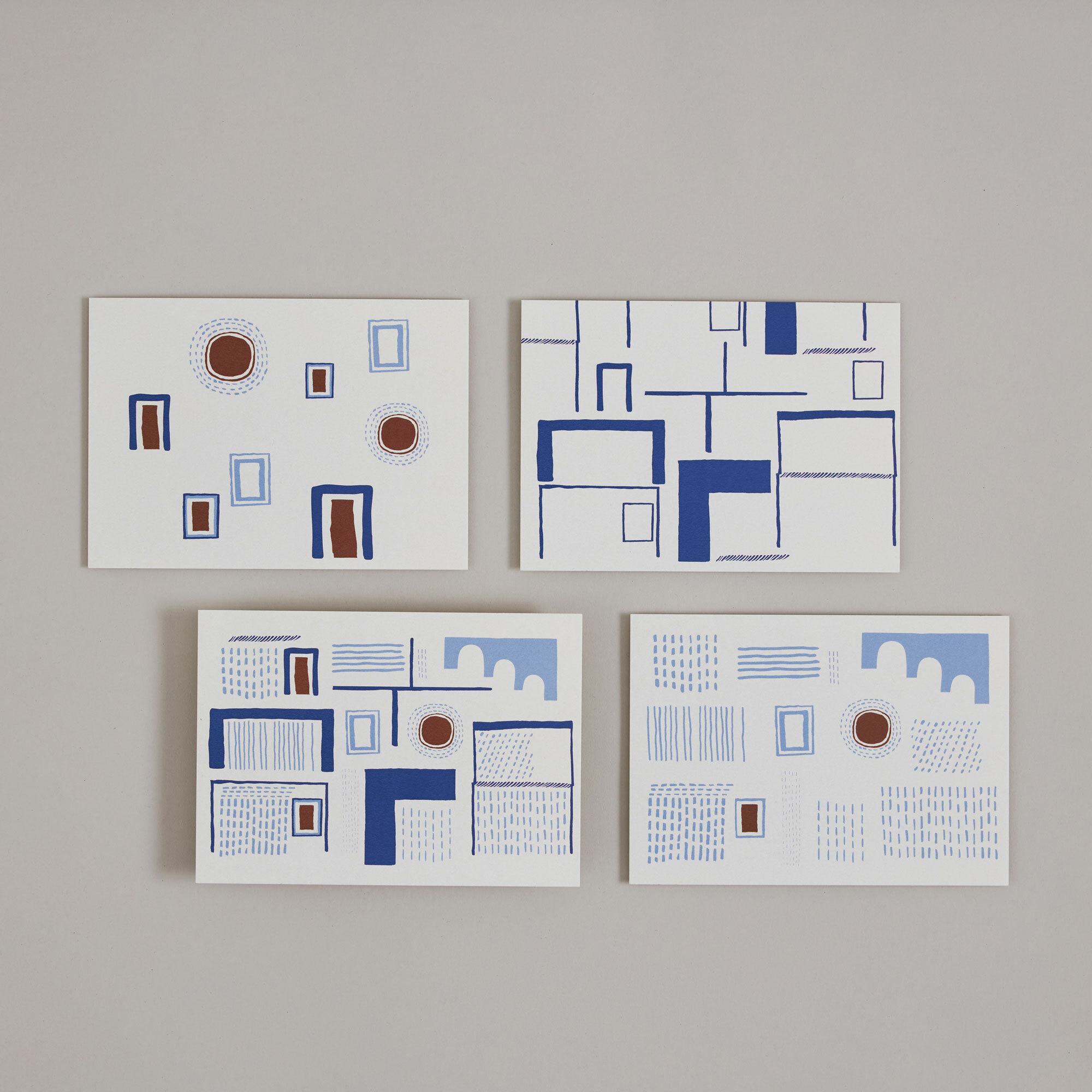 相縫明信片 / 一組四張