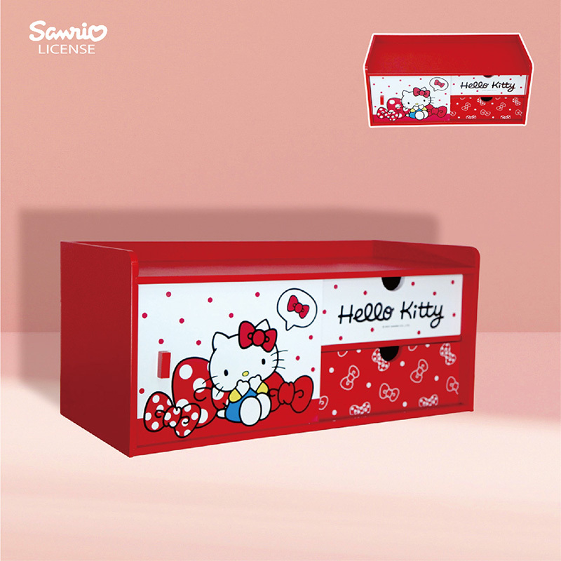 三麗鷗側拉門櫃-HELLO KITTY.美樂蒂.雙子星