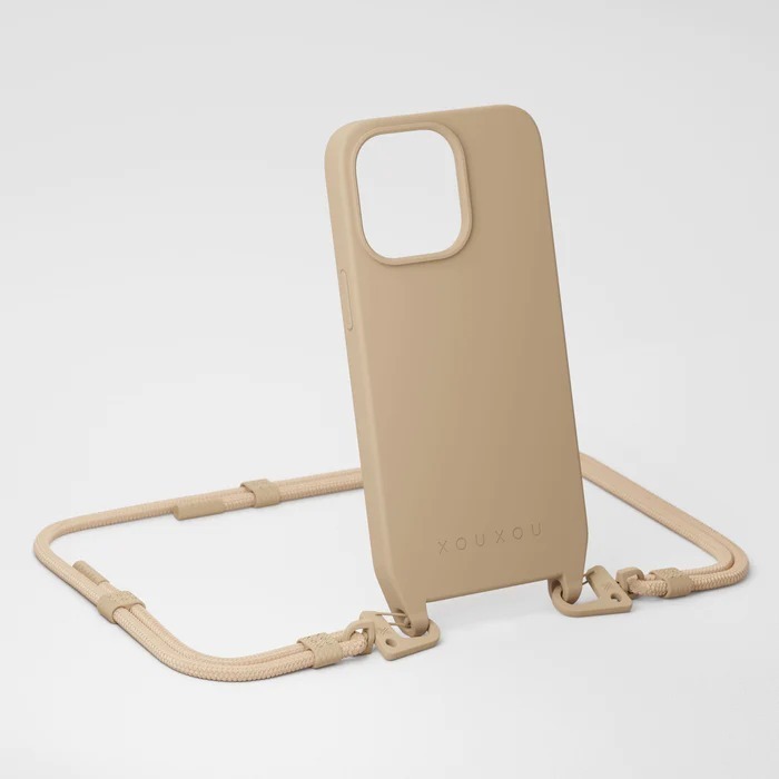 【 XOU XOU | 編織掛繩背帶 6mm - 沙色Sand 】