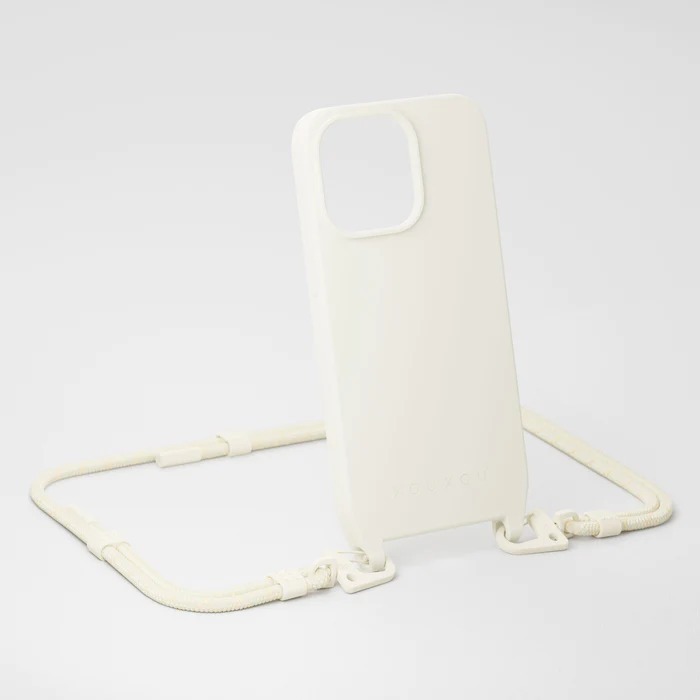 【 XOU XOU | 編織掛繩背帶 6mm - 白色Chalk 】