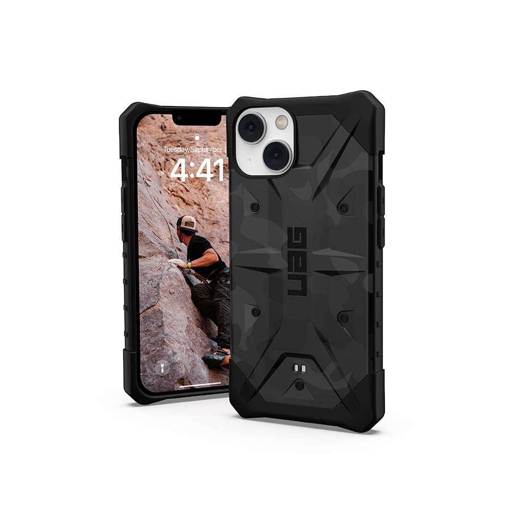 【UAG】 iPhone 14 系列 美國軍規耐衝擊保護殼/防摔殼-迷彩黑