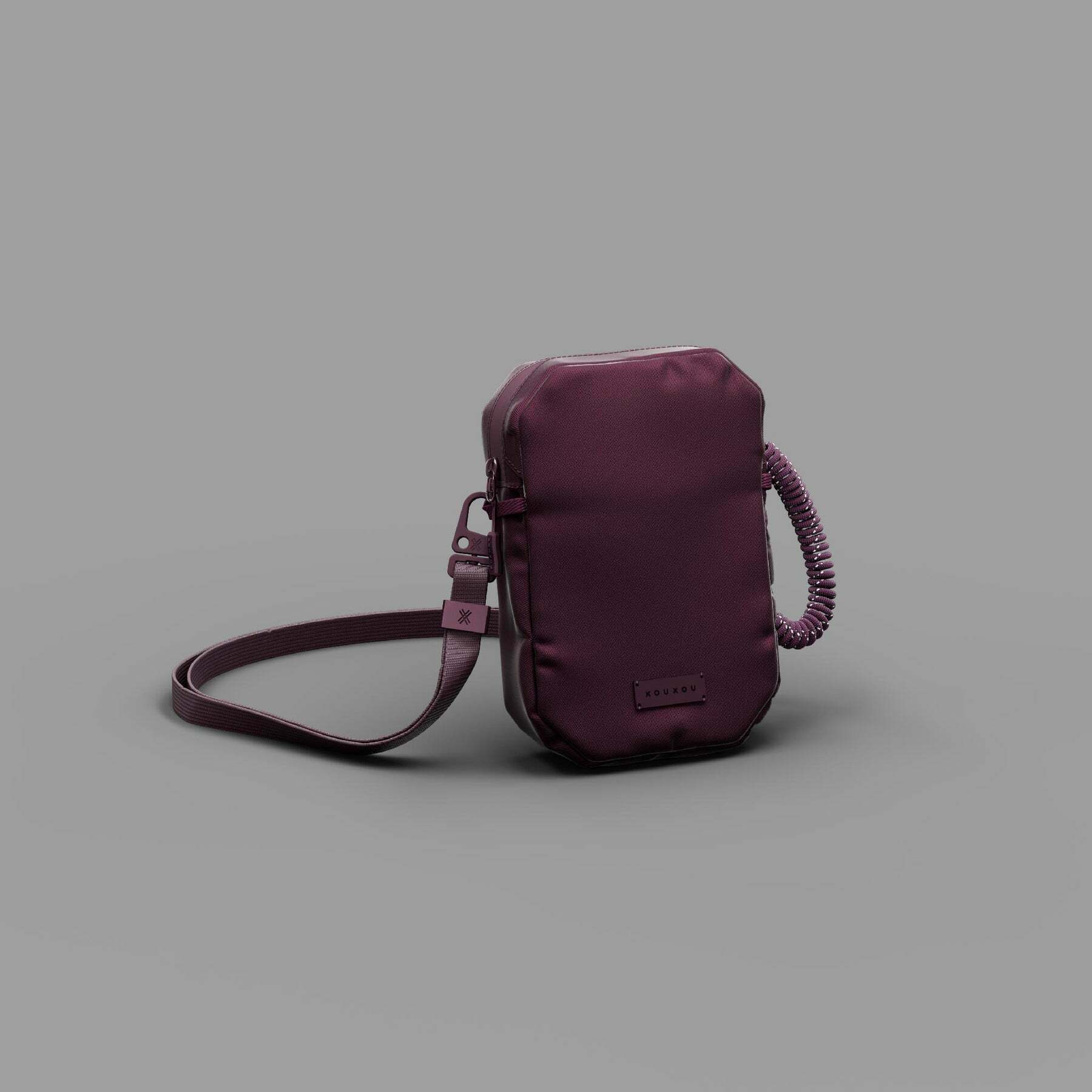 【 XOU XOU | 機能單肩包 Shoulder Bag - 勃根地紫Burgundy 】