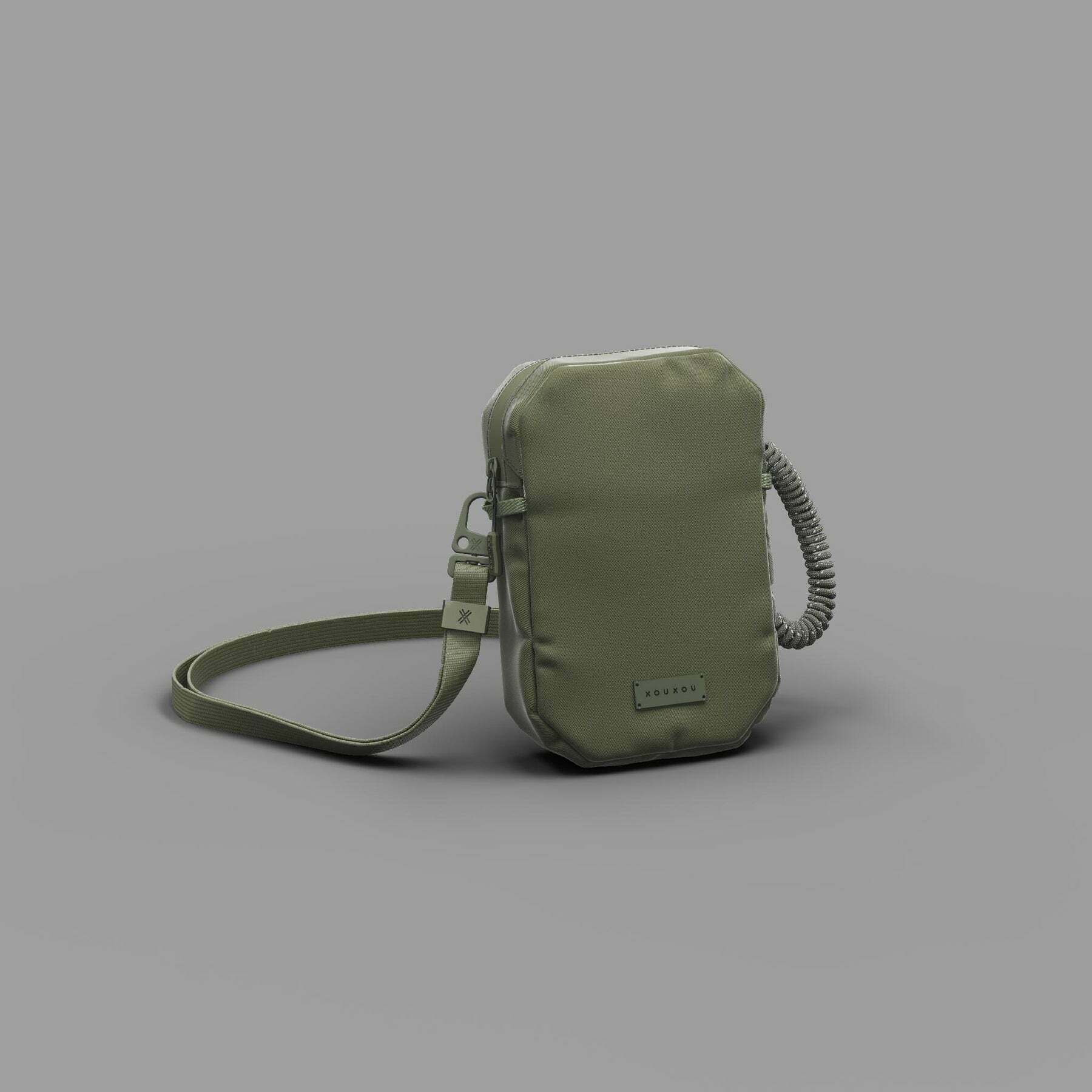 【 XOU XOU | 機能單肩包 Shoulder Bag - 軍綠Moss 】