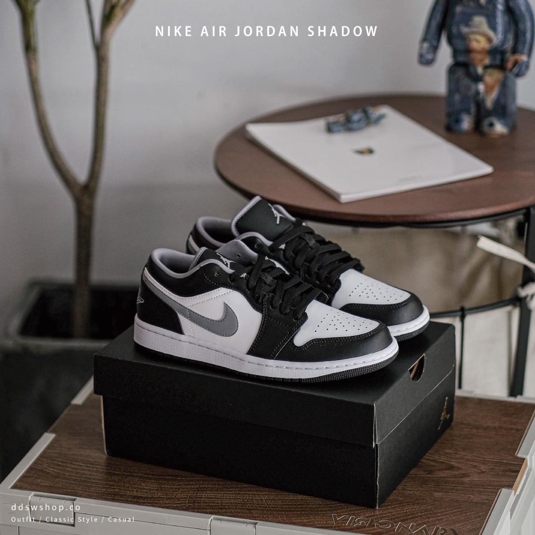 Nike Air Jordan 1 Low 'Shadow' 影子黑白灰553558-040