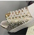 [S] DKNY YORK SLACE UP SNEAKERS,GOLD/EGGNOG, K1385027-CQ9 (SD439)