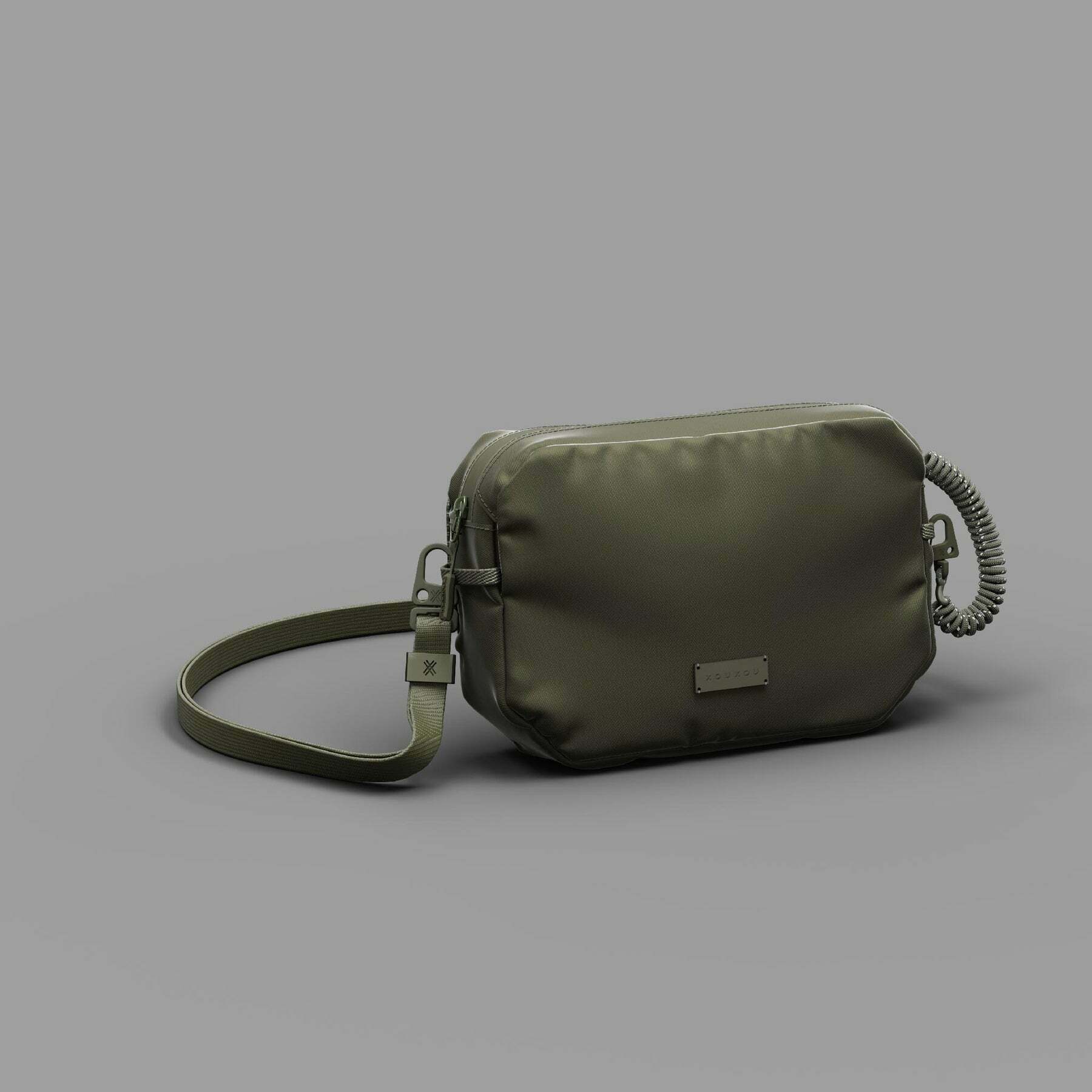 【 XOU XOU | 機能斜背包 Crossbody Bag - 軍綠Moss 】