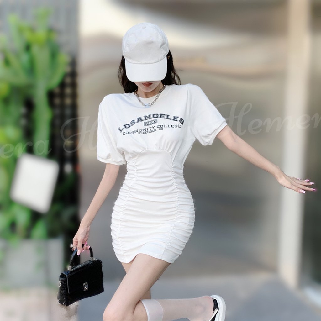 DR23W0502 休閒棉質豬腸連身裙