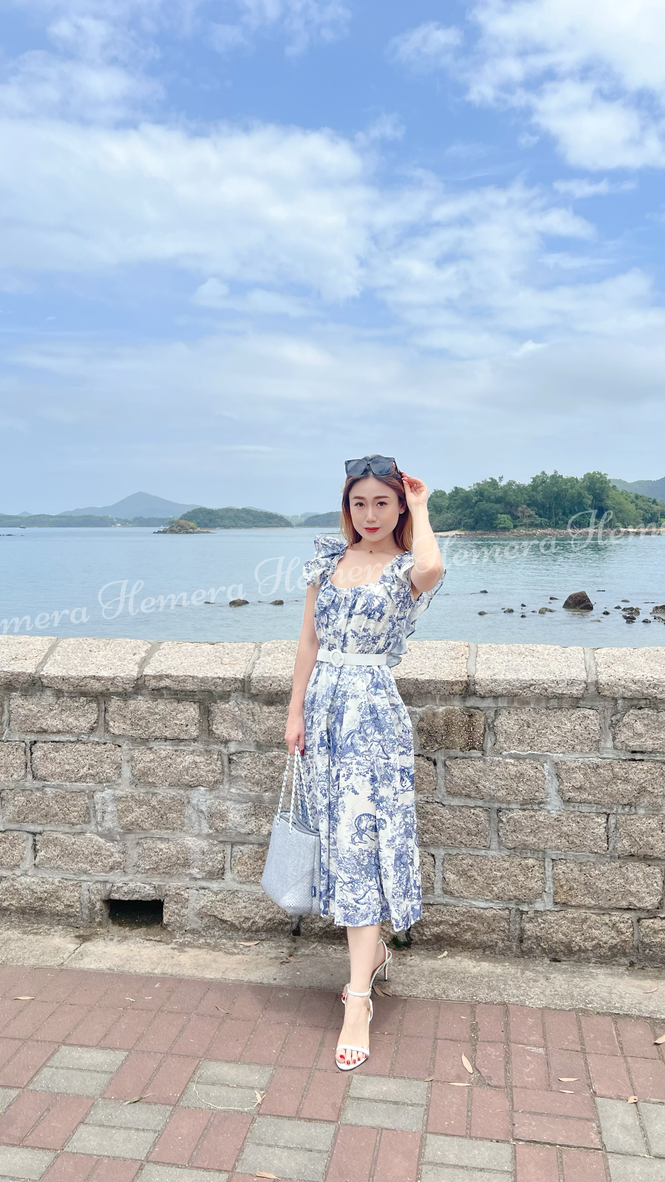 DR23W0505 大露背超顯瘦沙灘連身裙