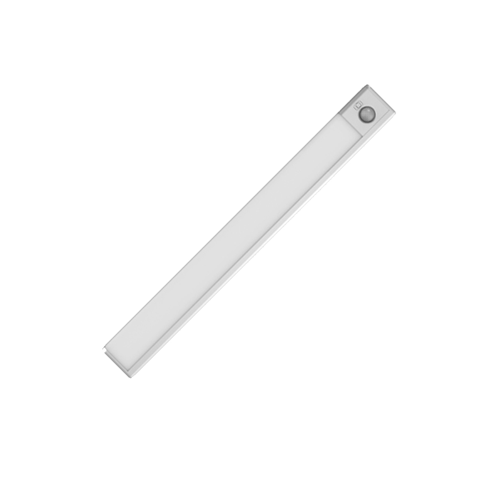 GLOLUX | Alloy-Motion Sensor Lights 25CM/ Dimmable Under Cabinet Lighting, 1200mAh Rechargeable Wireless Closet Lights Night Light for Drawers, Wardrobe, Stair, Kitchen(1048CL-25-WY)