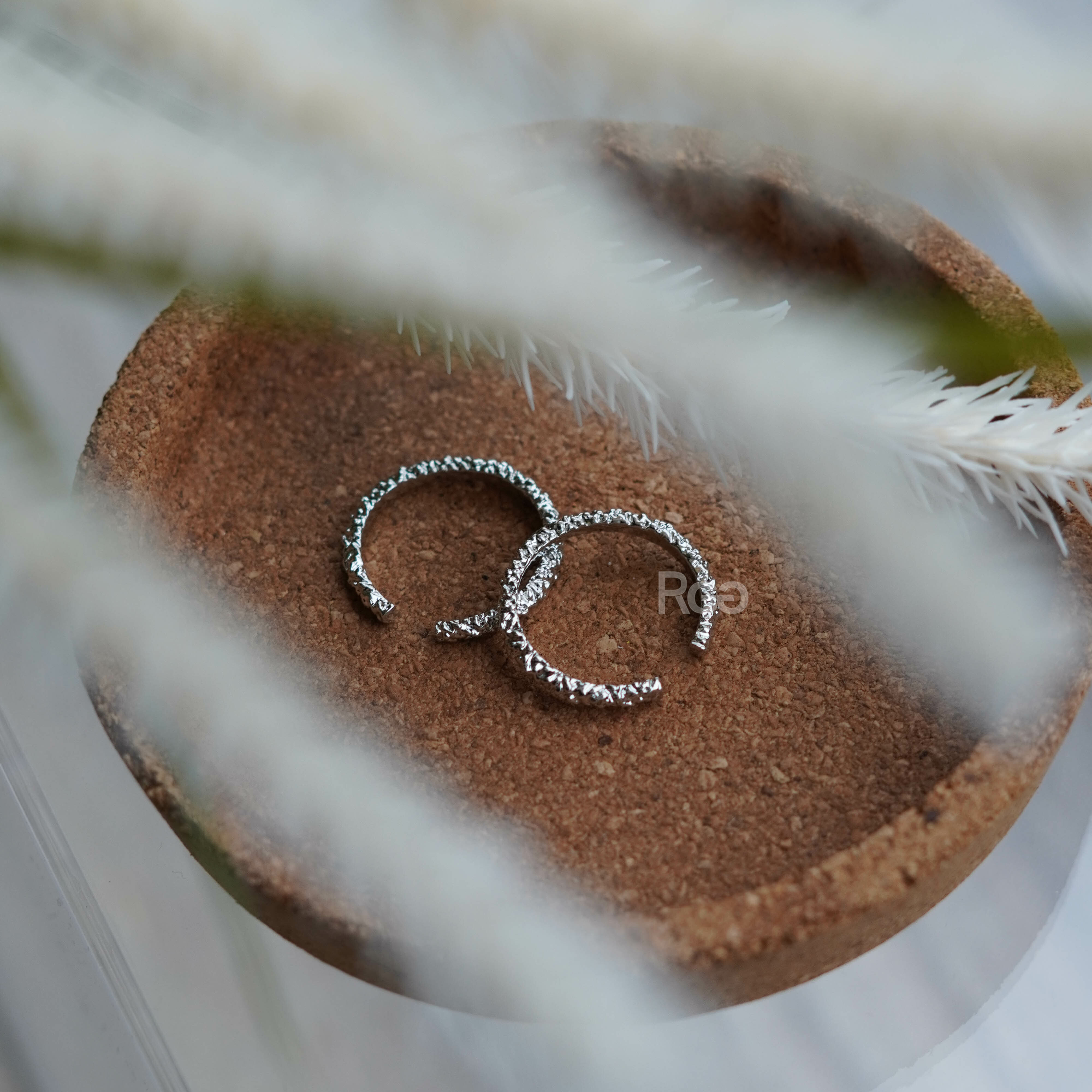 不規則紋理 錫箔紙戒指