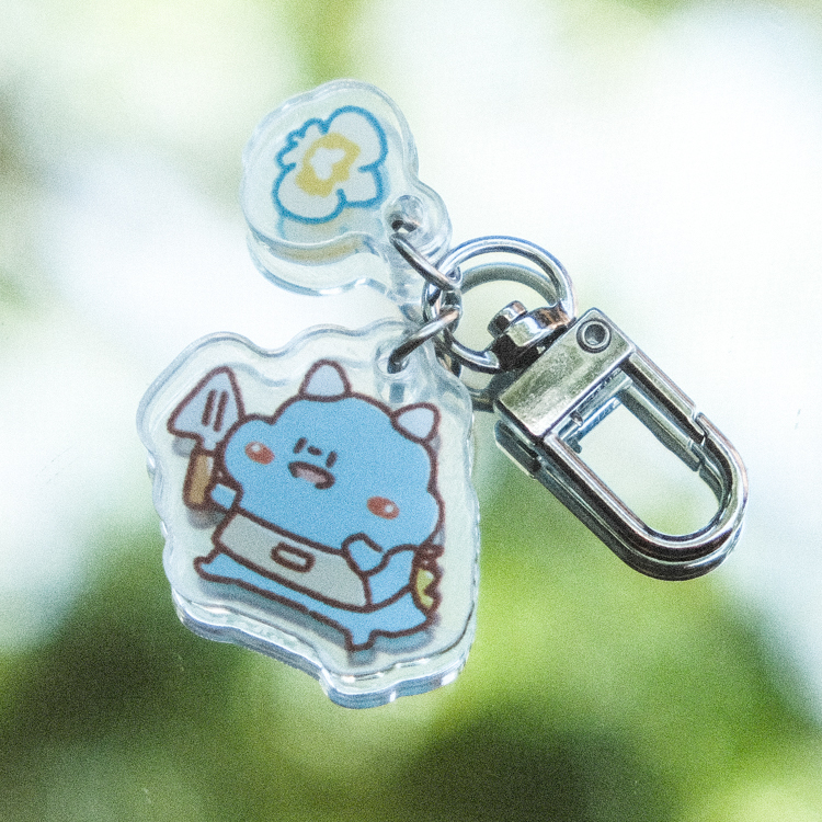 狗狗的小跳步，繪蹦砰｜蘭花展限定鑰匙圈｜角龍