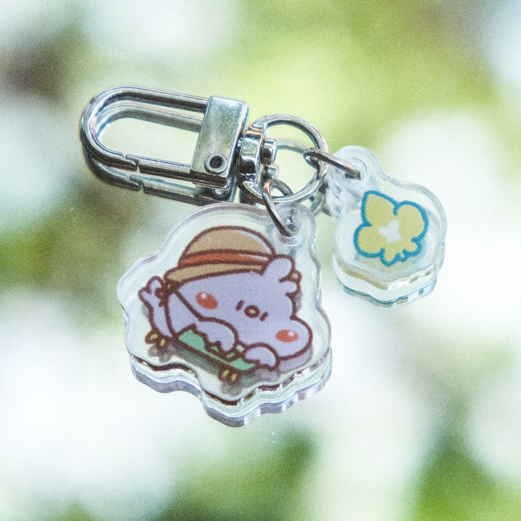 狗狗的小跳步，繪蹦砰｜蘭花展限定鑰匙圈｜始祖鳥