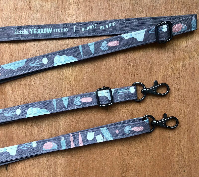 小黃間｜可調式背帶｜極地花紋