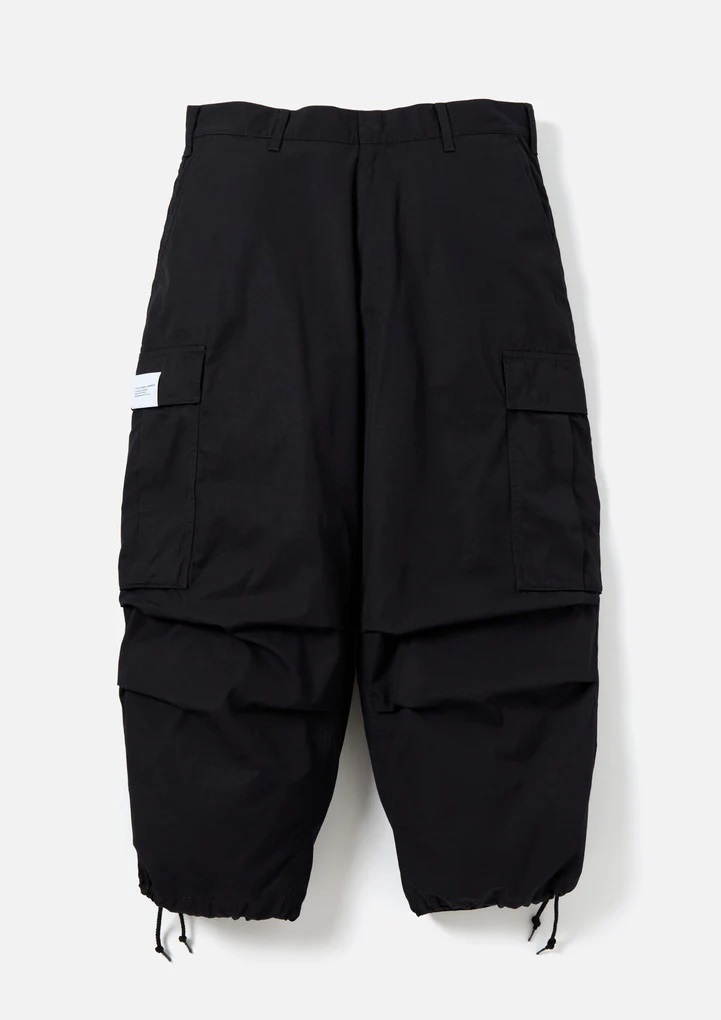 NEIGHBORHOOD WIDE CARGO PANTS BLACK