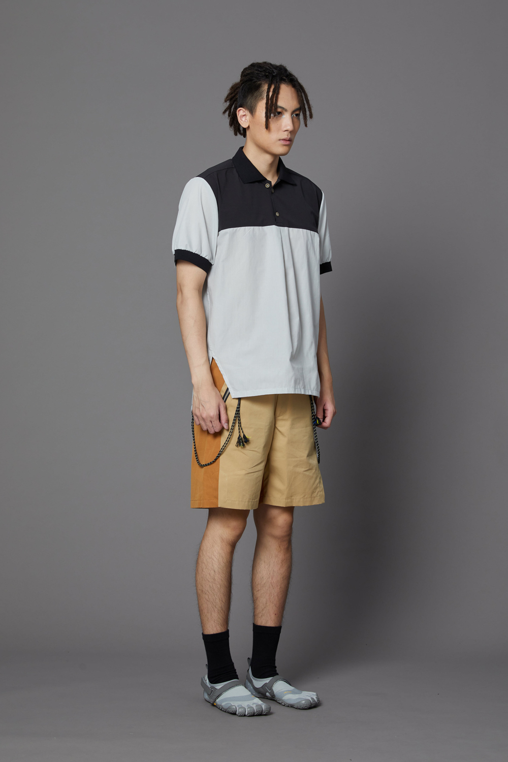 散熱休閒Polo上衣-灰