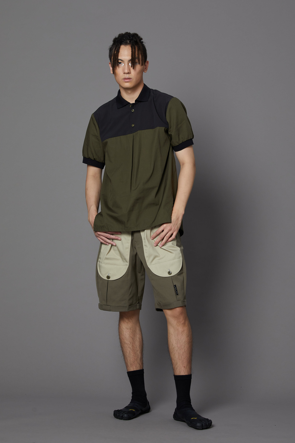 散熱休閒Polo上衣-墨綠