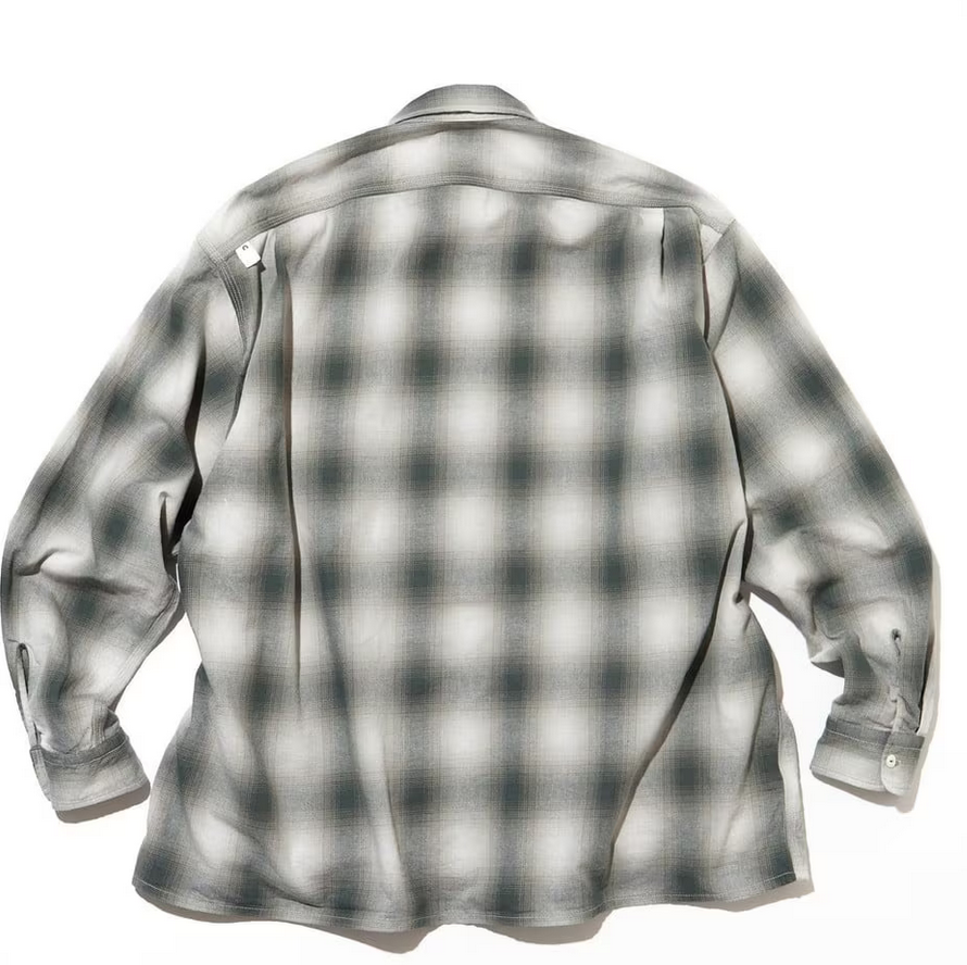 CAHLUMN Magazine Pocket Open Collar Shirt (漸變色)