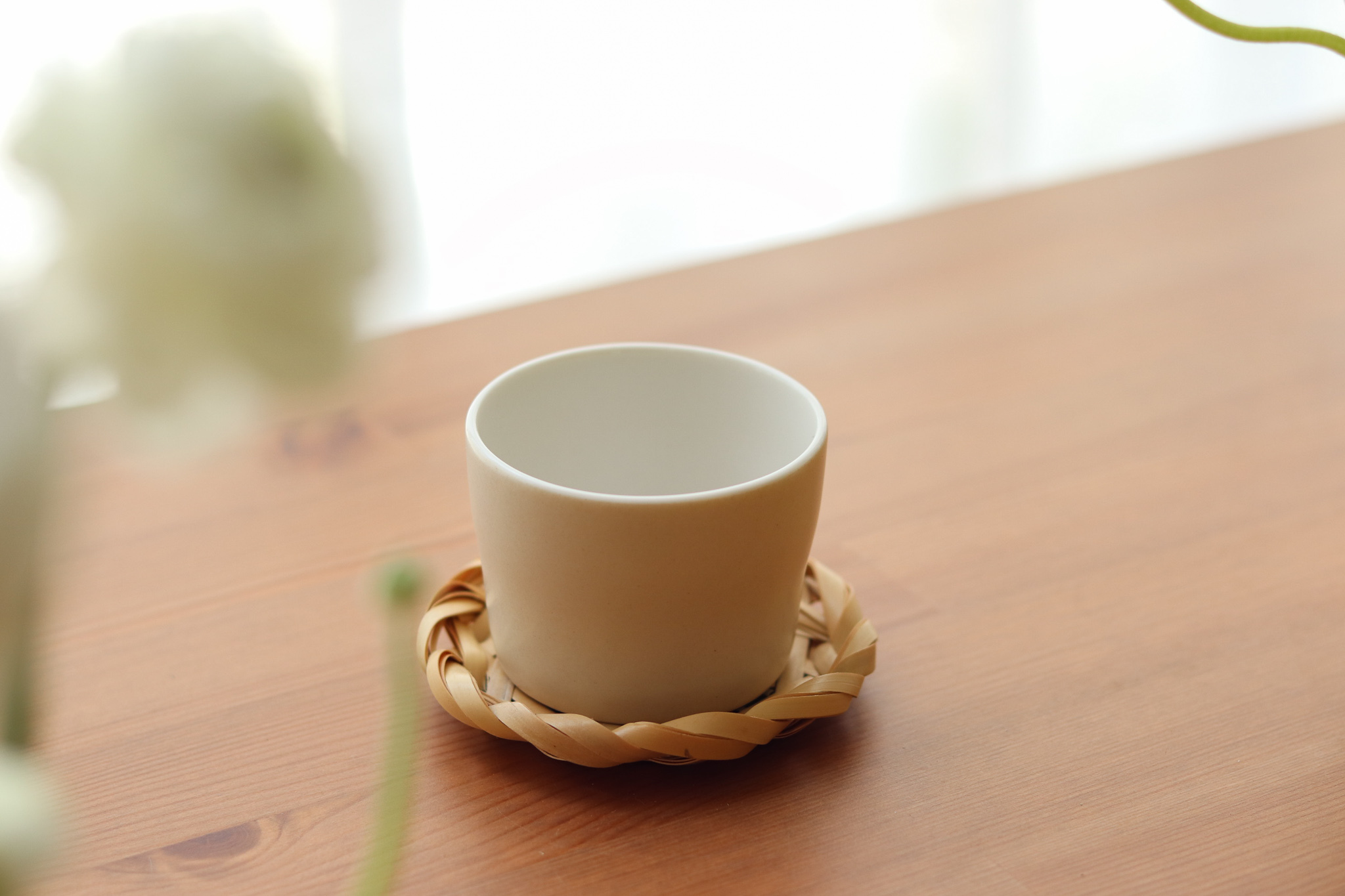 雅竹 手工編織 荒目茶拖