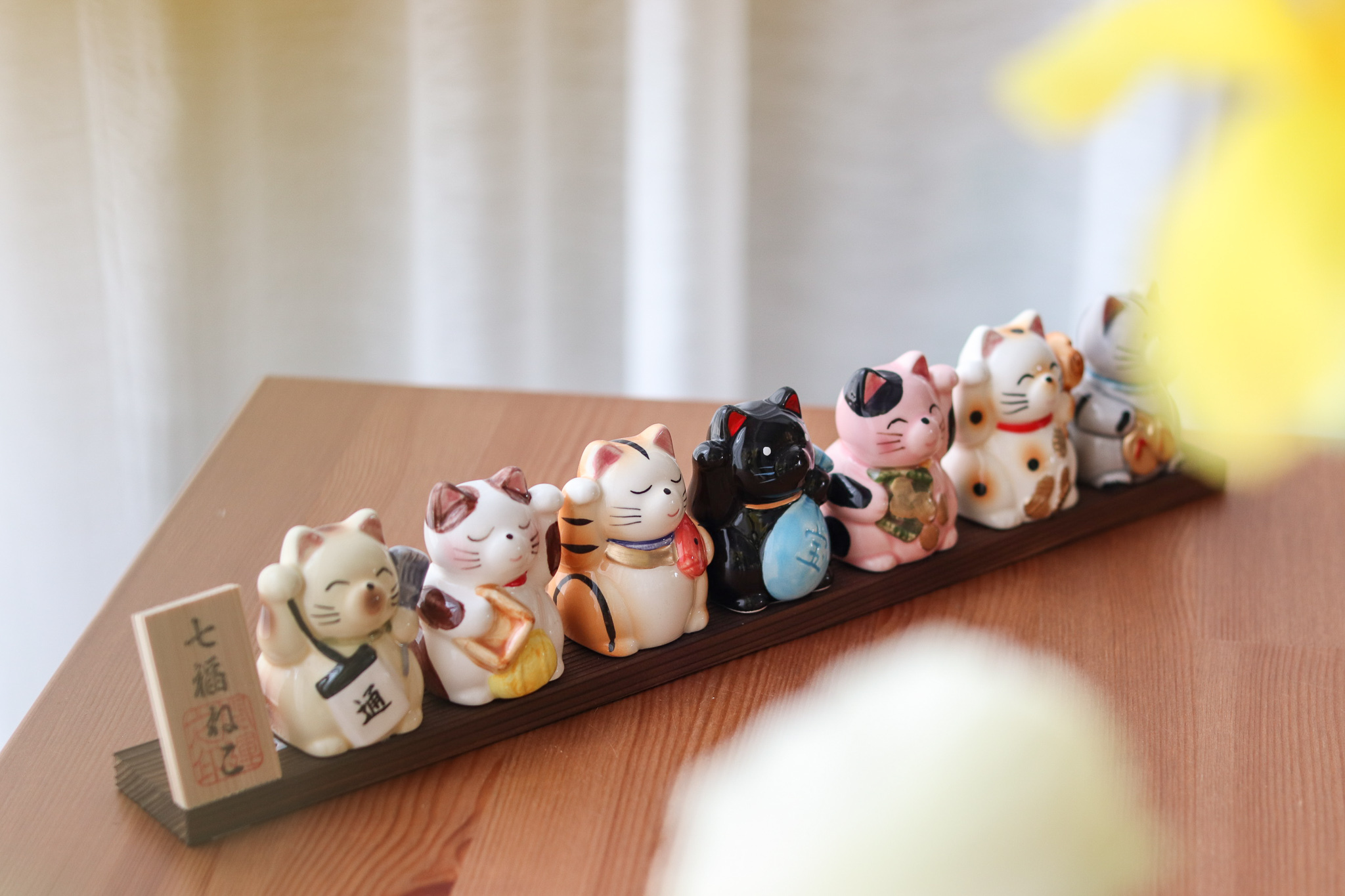 日本 開運 貓咪七福神 陶瓷擺飾