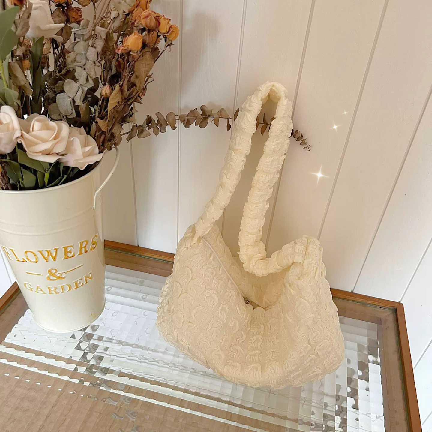 《2115》泡泡雲朵皺褶單肩包