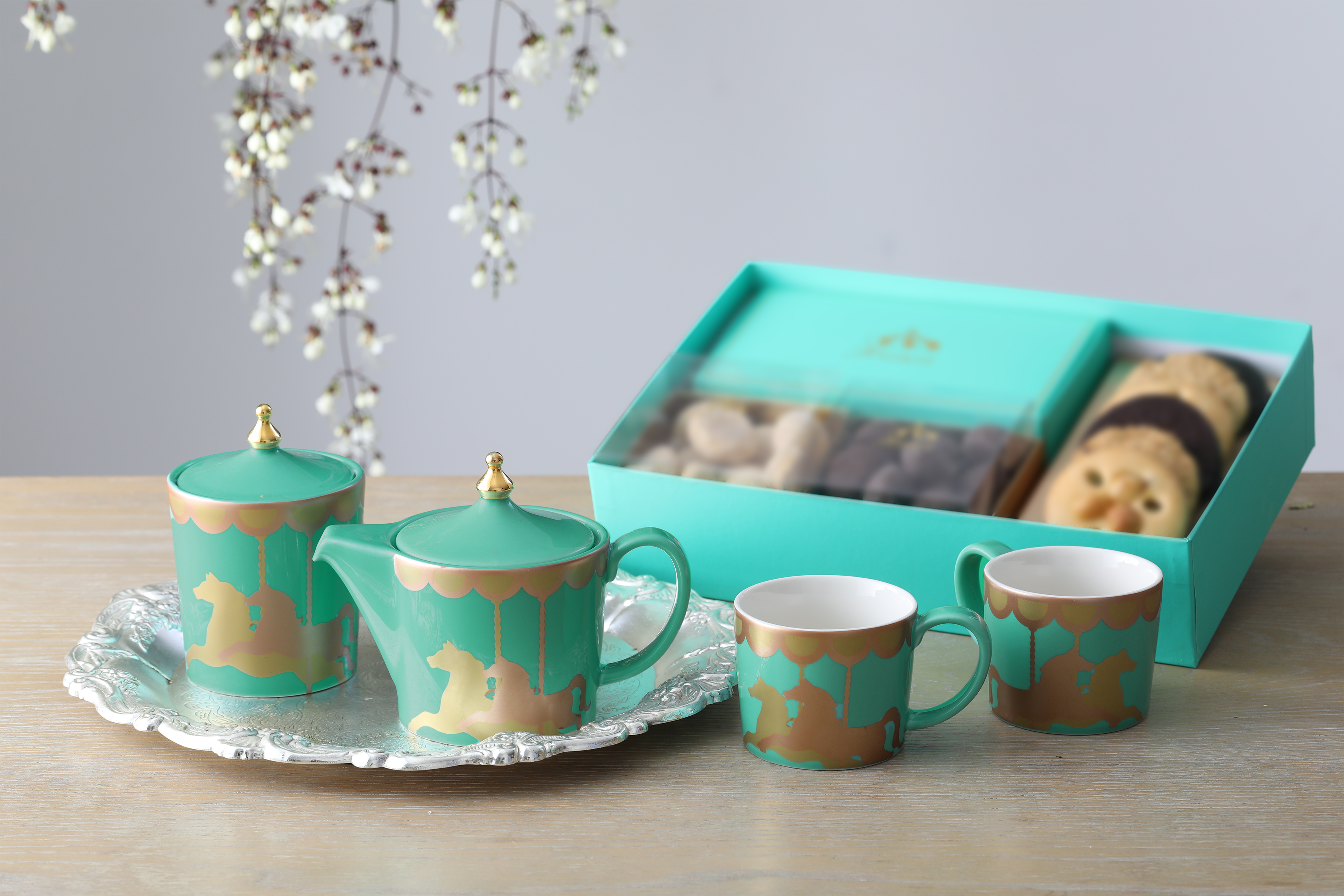 【𝑭𝒓𝒂𝒏𝒄𝒊𝒔選品】瓷林_奔騰年代茶具組