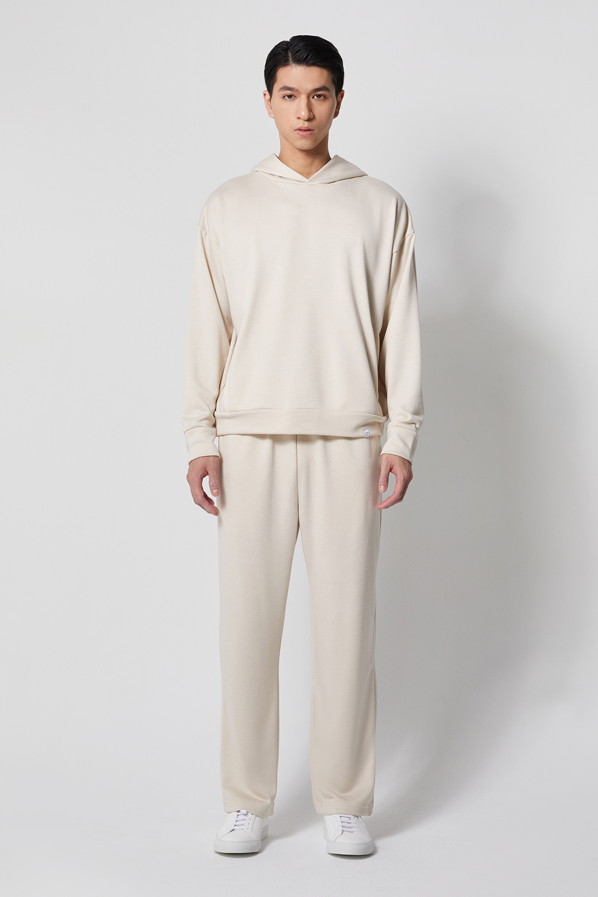 LAZEE 魚鱗布長褲 UNISEX（燕麥）