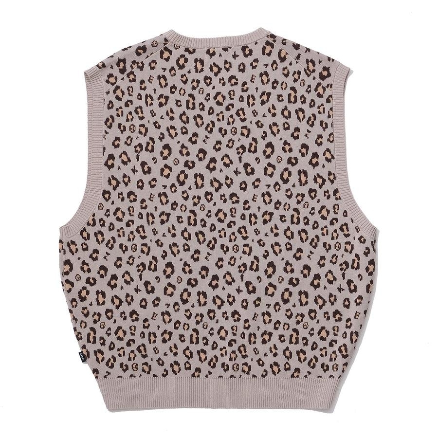 KEBOZ - LEOPARD KNIT VEST / 3COLORS