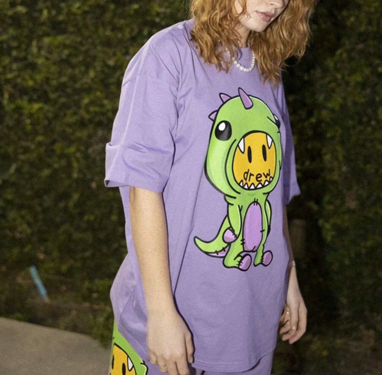 代購 Drew House Dinodrew 恐龍圖騰 短袖 小賈斯汀 薰衣草紫 MAY-