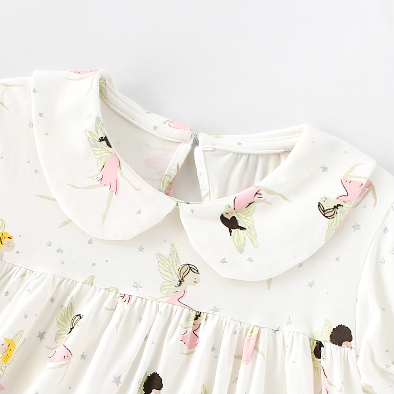 H148WE_SS23_C🧚🏻‍♀️白色小仙子圓領連身裙