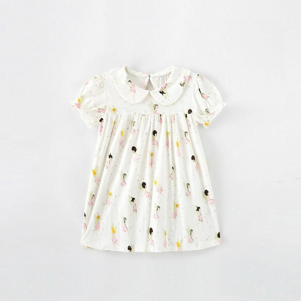 H148WE_SS23_C🧚🏻‍♀️白色小仙子圓領連身裙