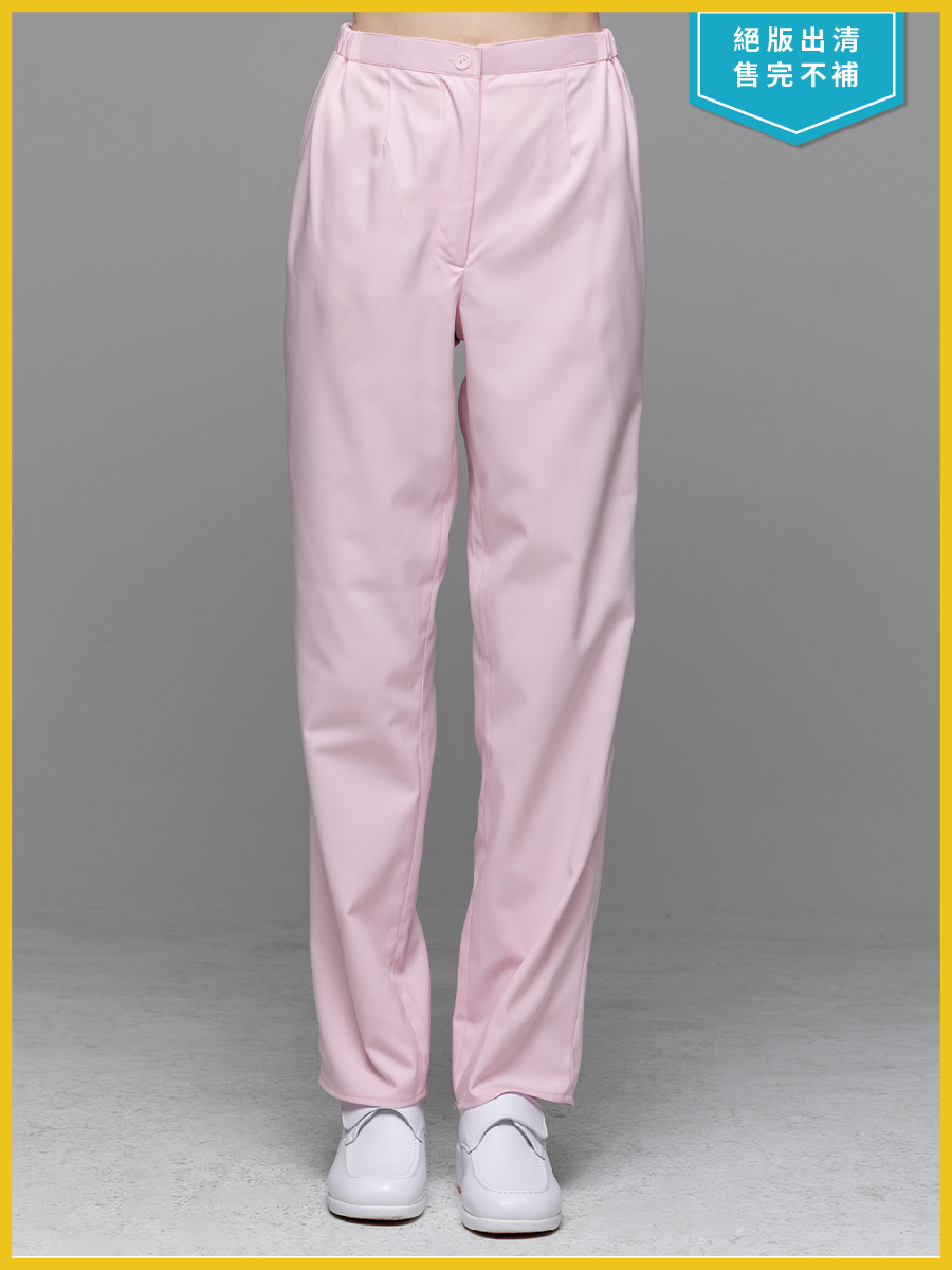 【 AS900N-A0 微色差出清】女拉鍊長褲-AS柔彈布-寶寶粉(偏紫)