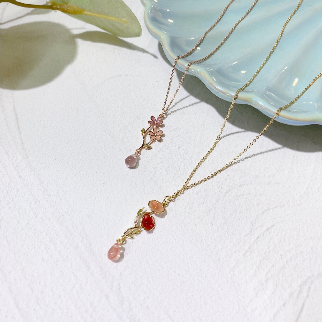 [日本制]花卉頸鏈