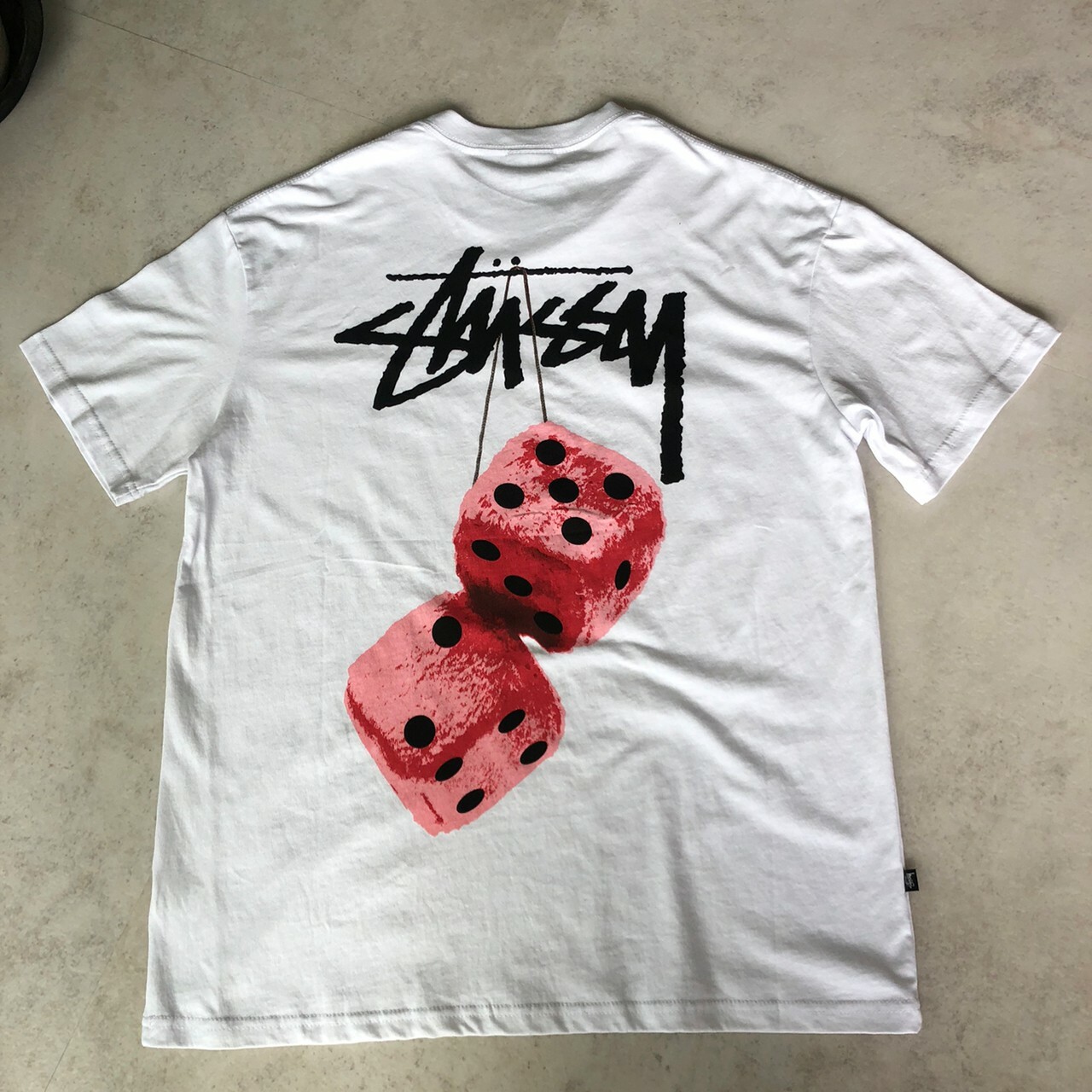Stussy 經典Logo 骰子大圖 印刷 短袖上衣 ST035006
