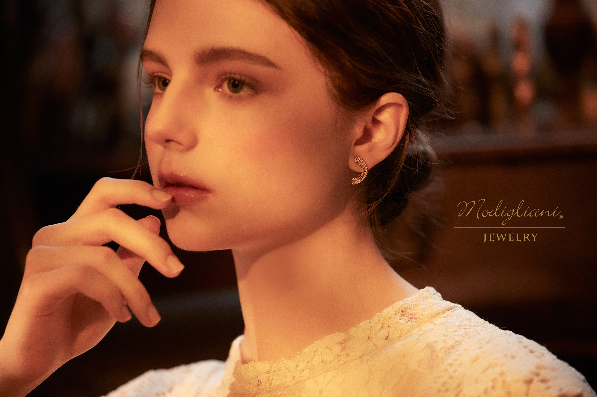 黃銅飾品,黃銅,簡約,百搭,耳環,月亮,18K金,極簡,鋯石