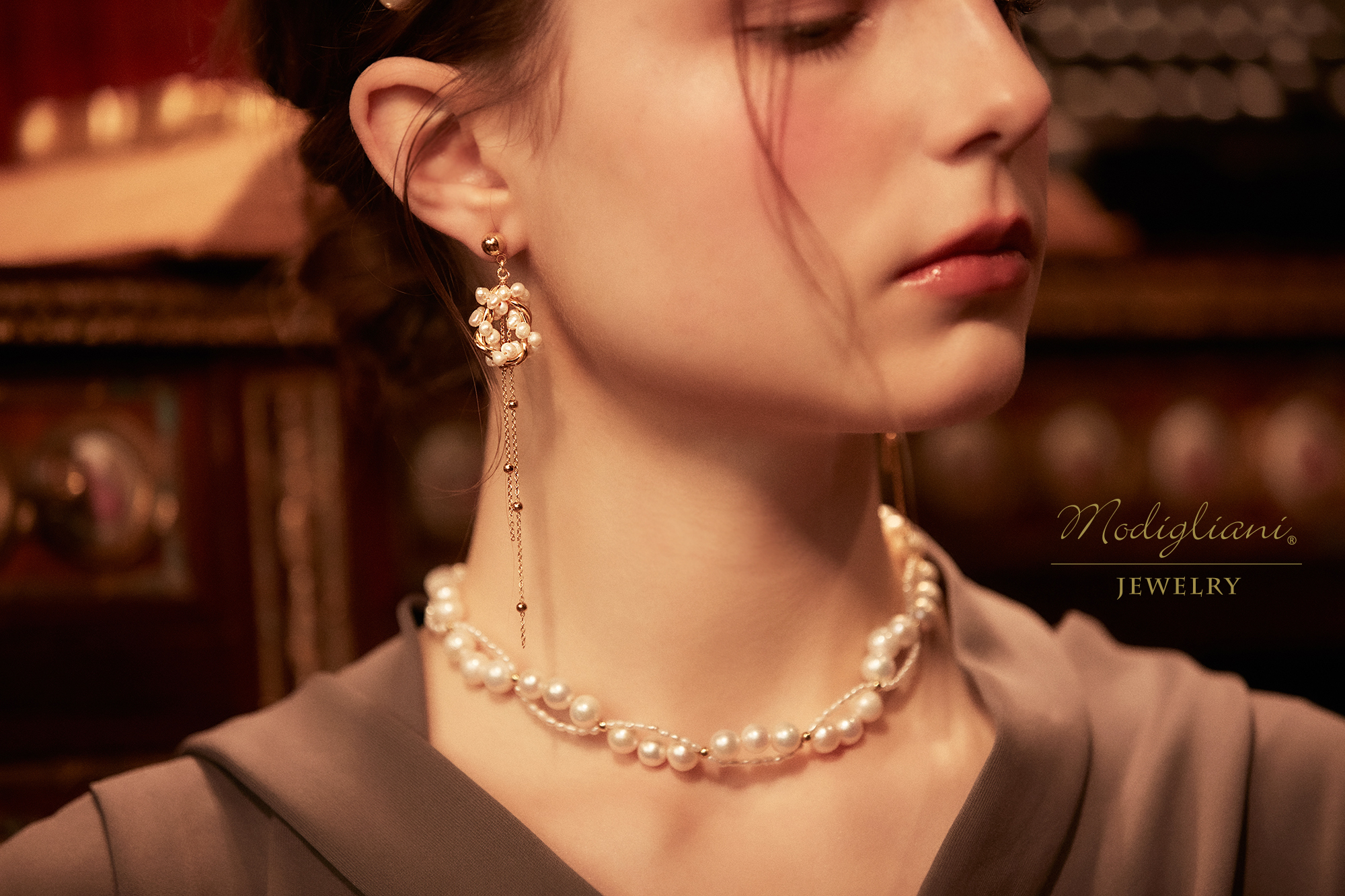 18KGP 邂逅流雲耳環