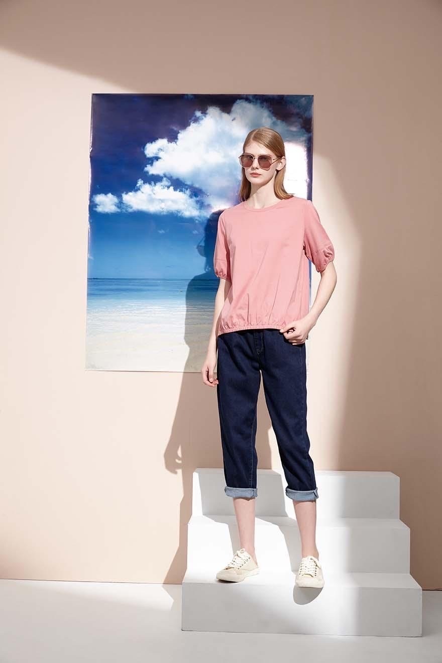 牛仔休閒後貼大口袋造型褲S6161