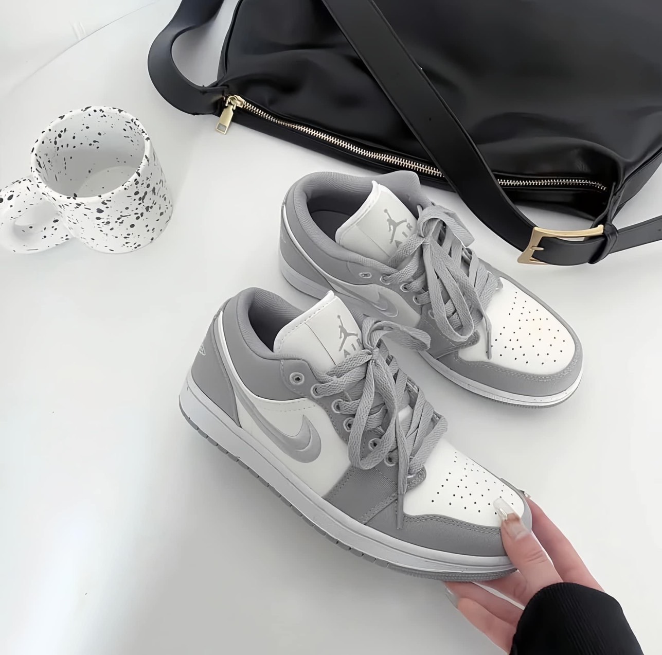 Air Jordan 1 Low SE Light Steel Grey 白灰