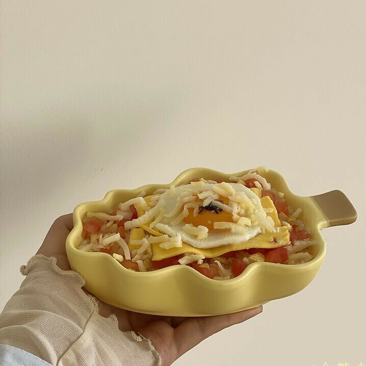 《2121》奶油色聖誕樹造型烘焙烤碗