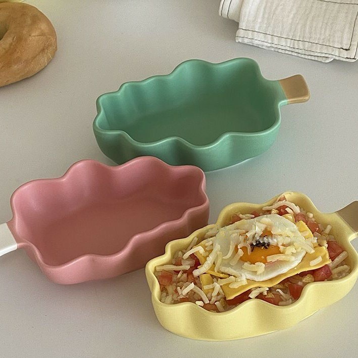 《2121》奶油色聖誕樹造型烘焙烤碗