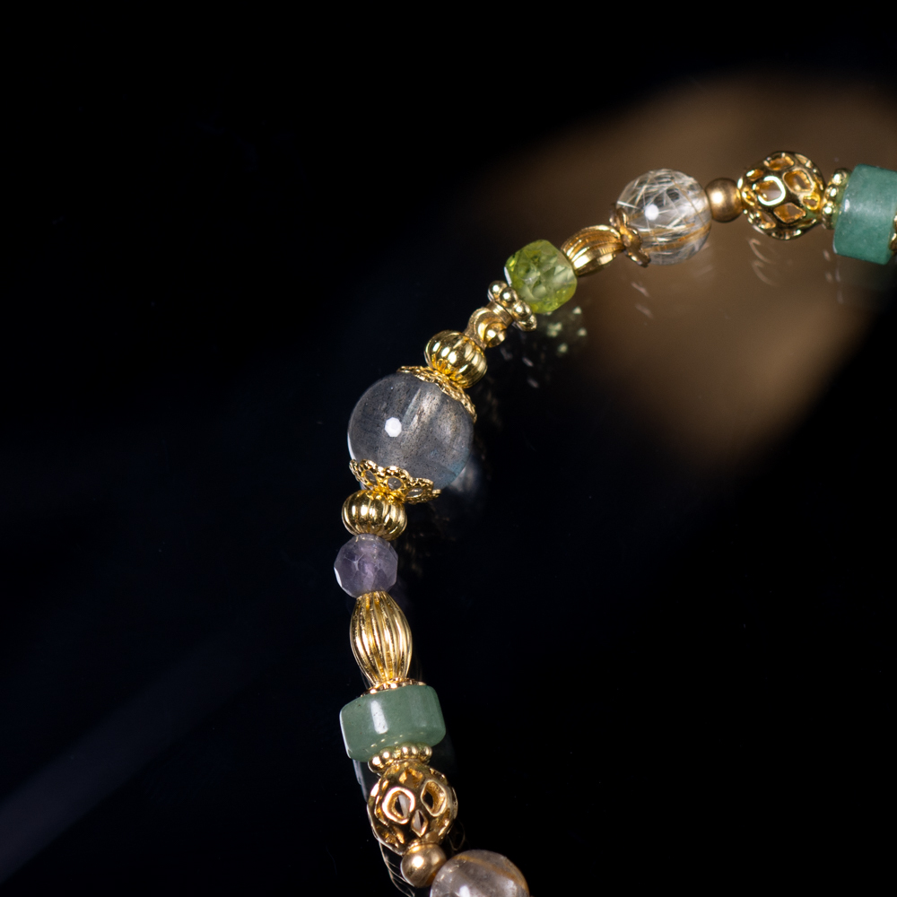 北國森林｜鈦晶拉長石手鍊C1481