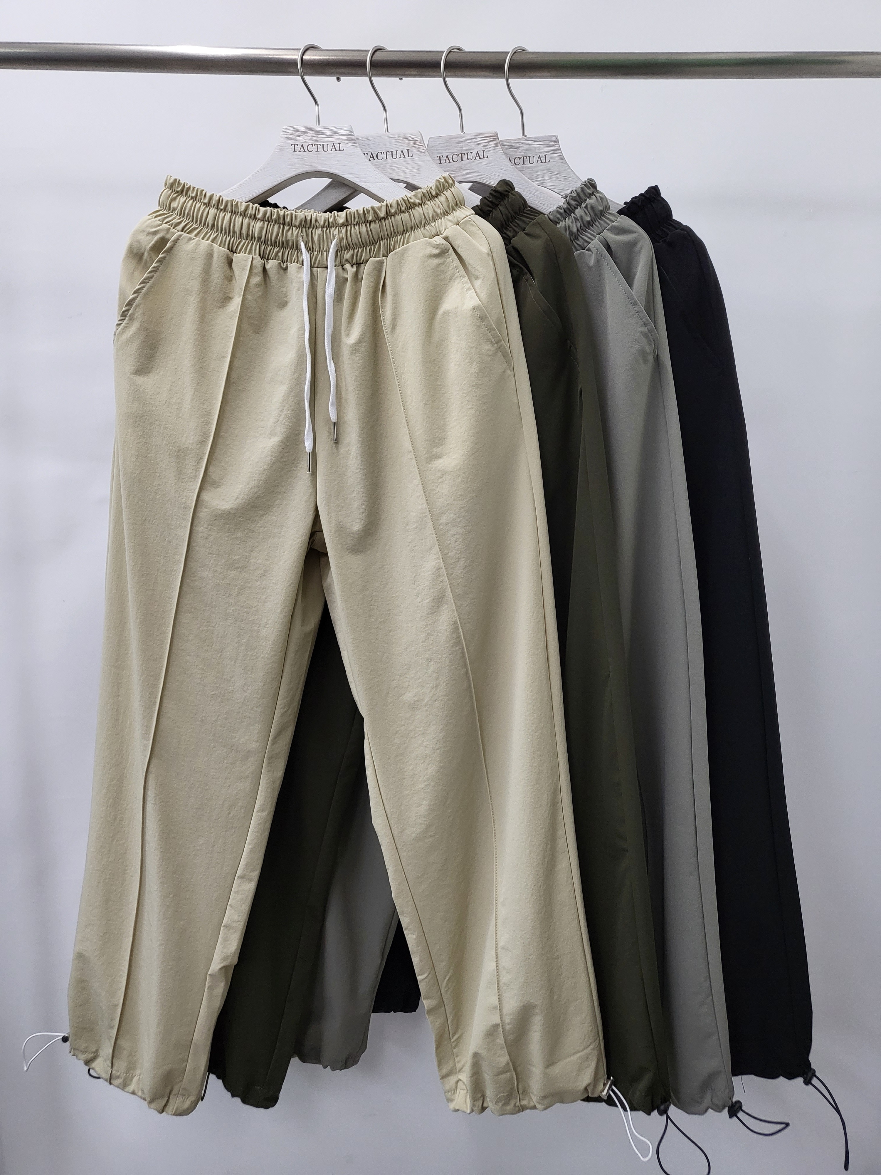 淨色可束腳鬆身褲 P2350